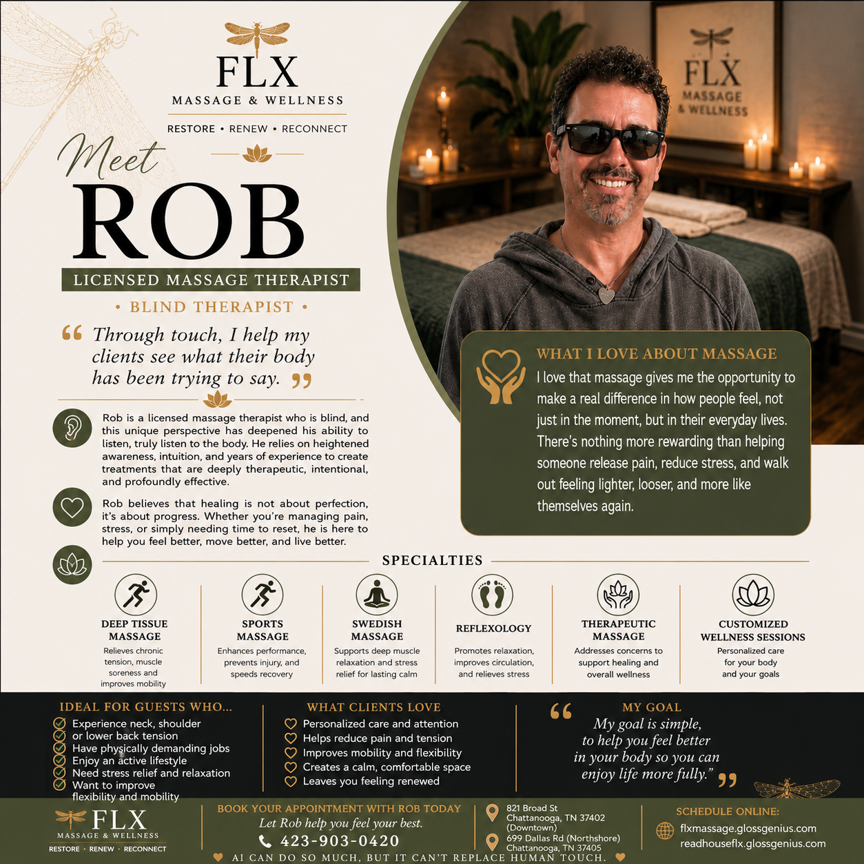 Rob, FLX massage therapist